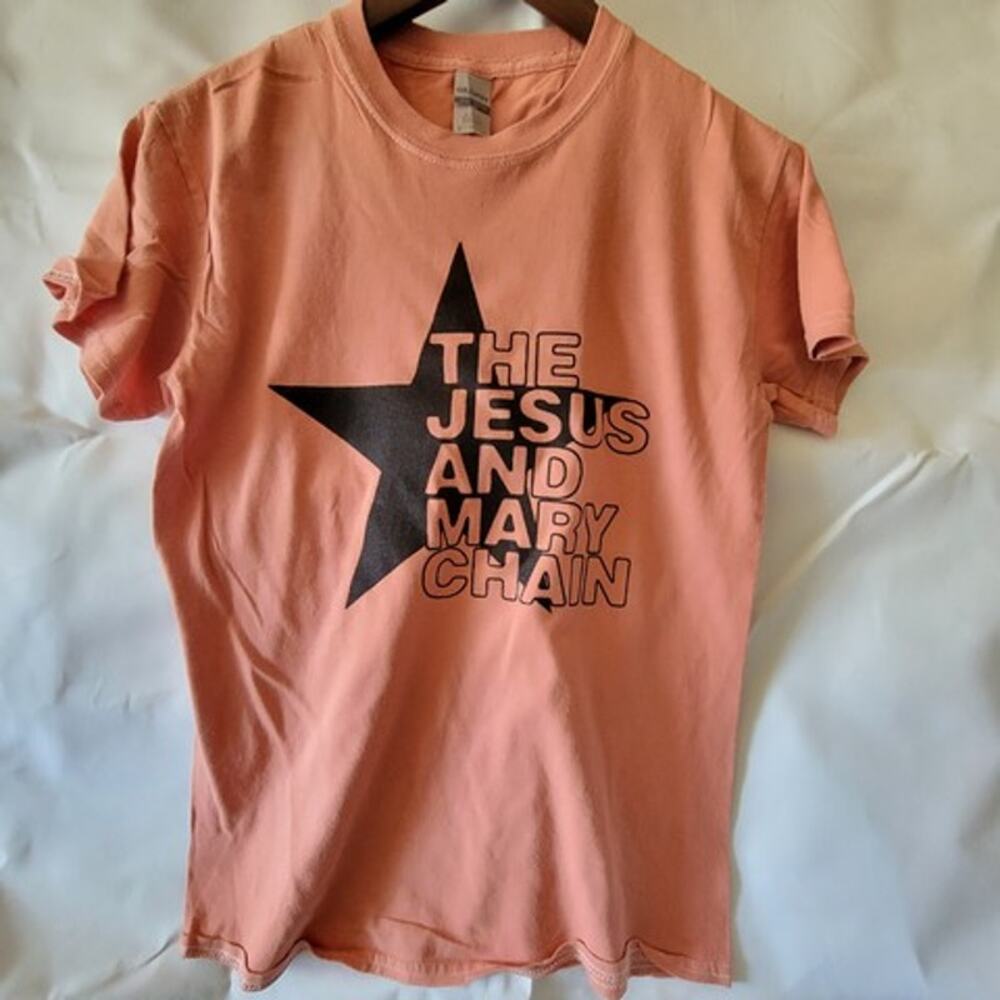 the Jesus and Mary Chain band t shirt  size small salmon